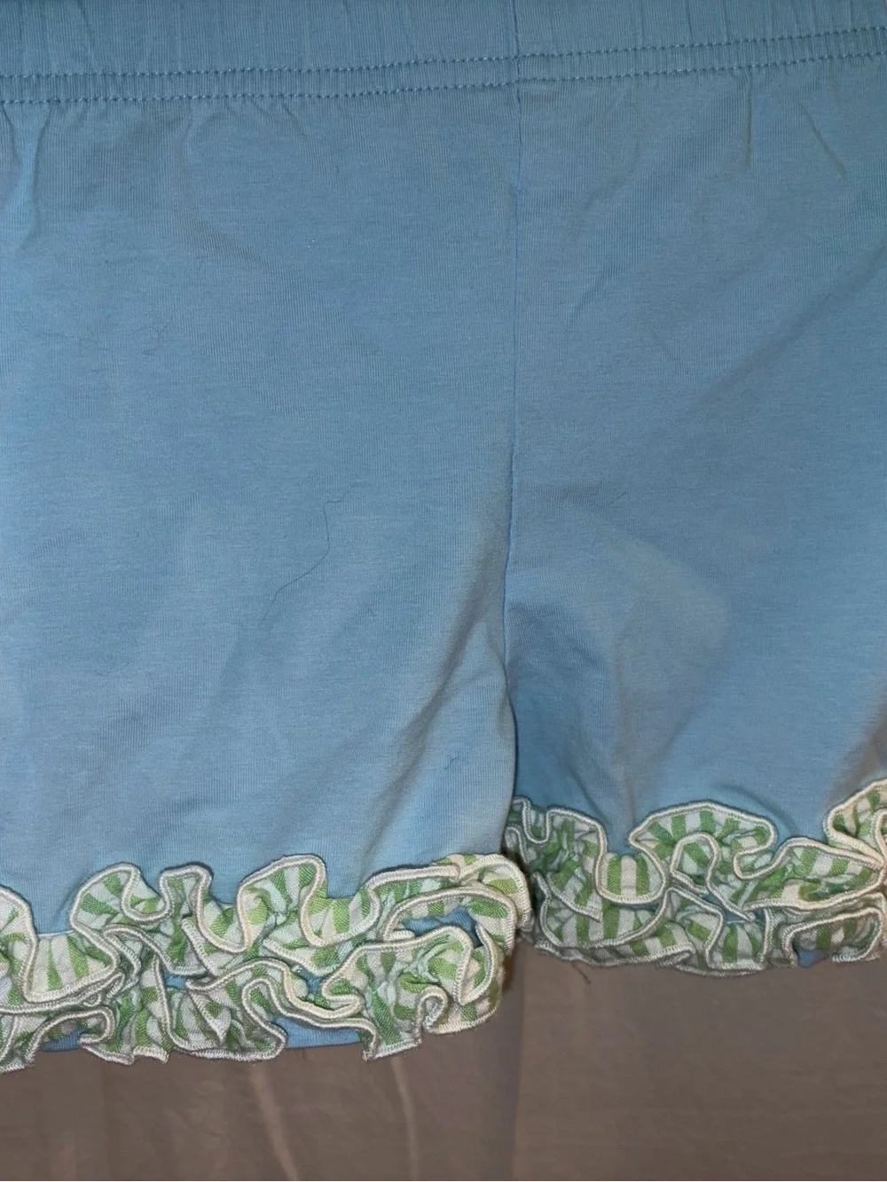 Green Stripe & Blue Safari Embroidered Kids Matching Set